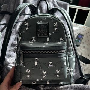 Loungefly Gray Nightmare Before Christmas Backpack